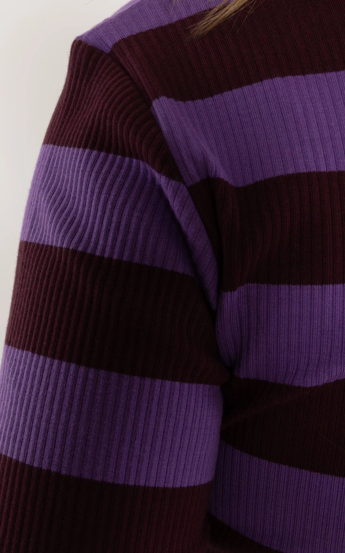 Danefae - Danehero Ribbing Tee Dark Wine Purple