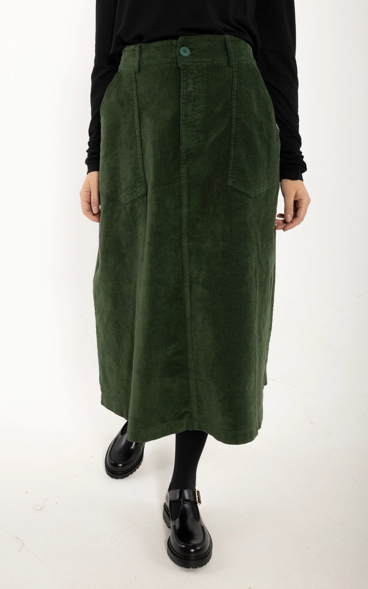 Danefae - Danesweetie Cord Stretch Skirt Dark Forest