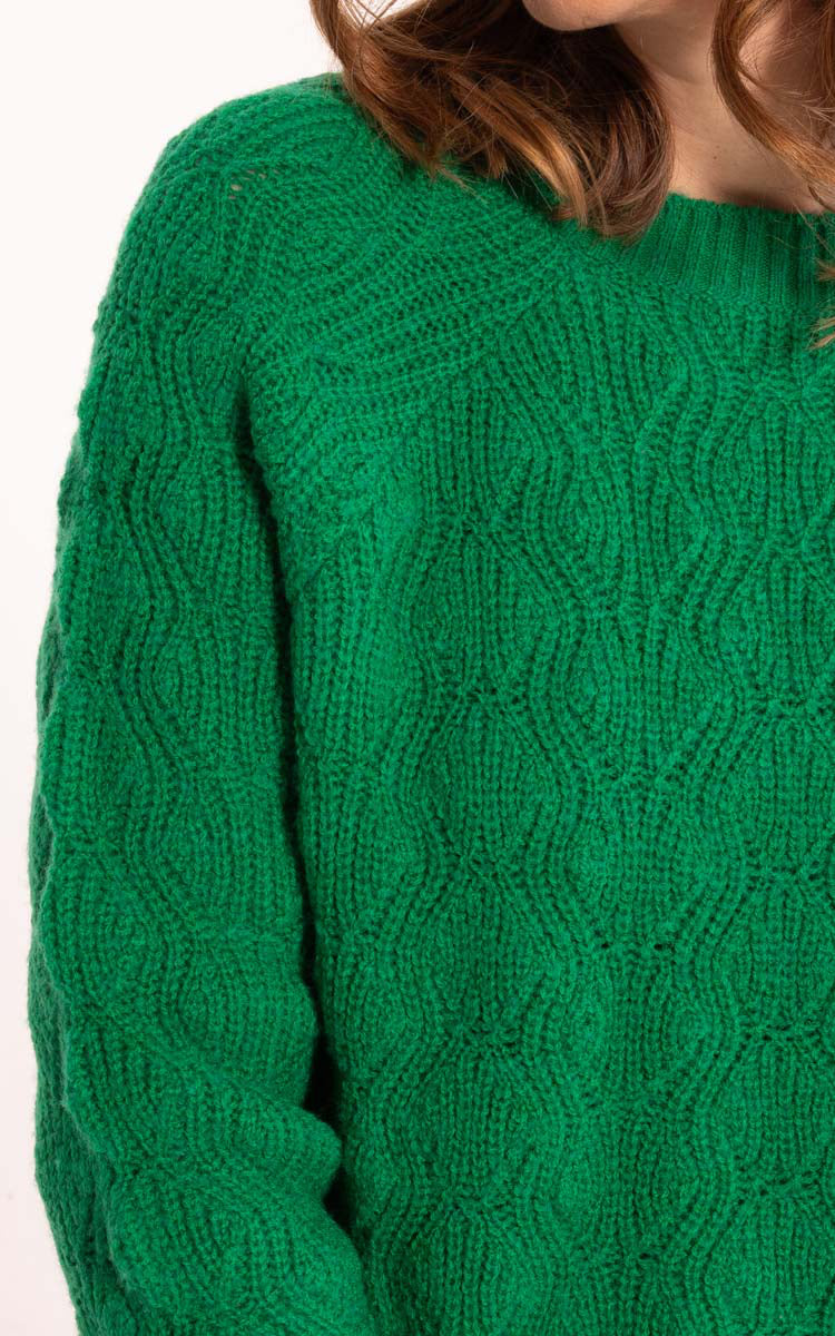 Danefae - Denebirdie Wool Sweater Grass Green