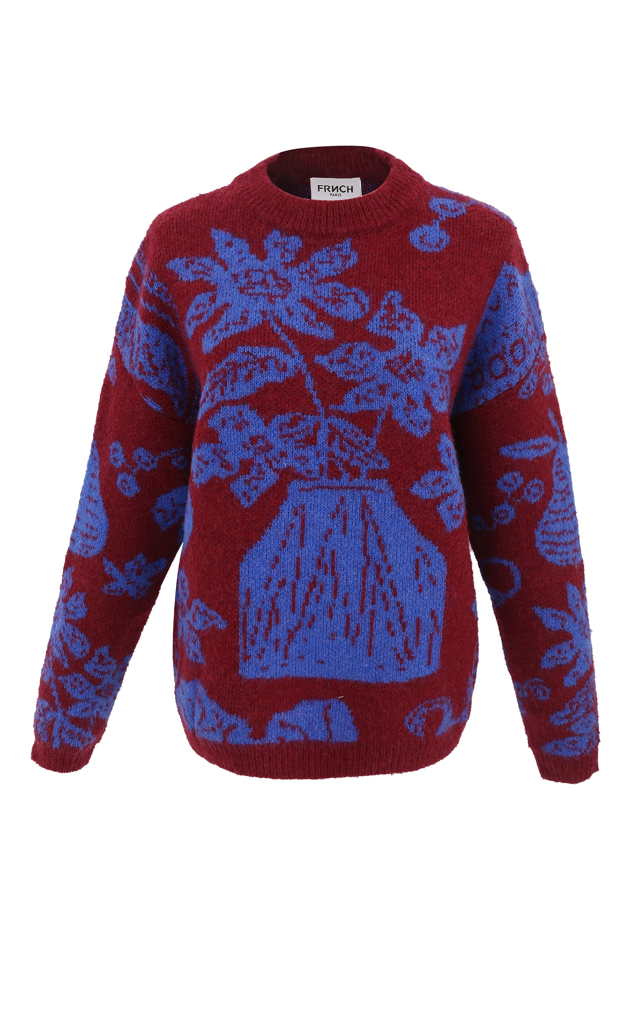 FRNCH - Egenie Sweater Flora Blue