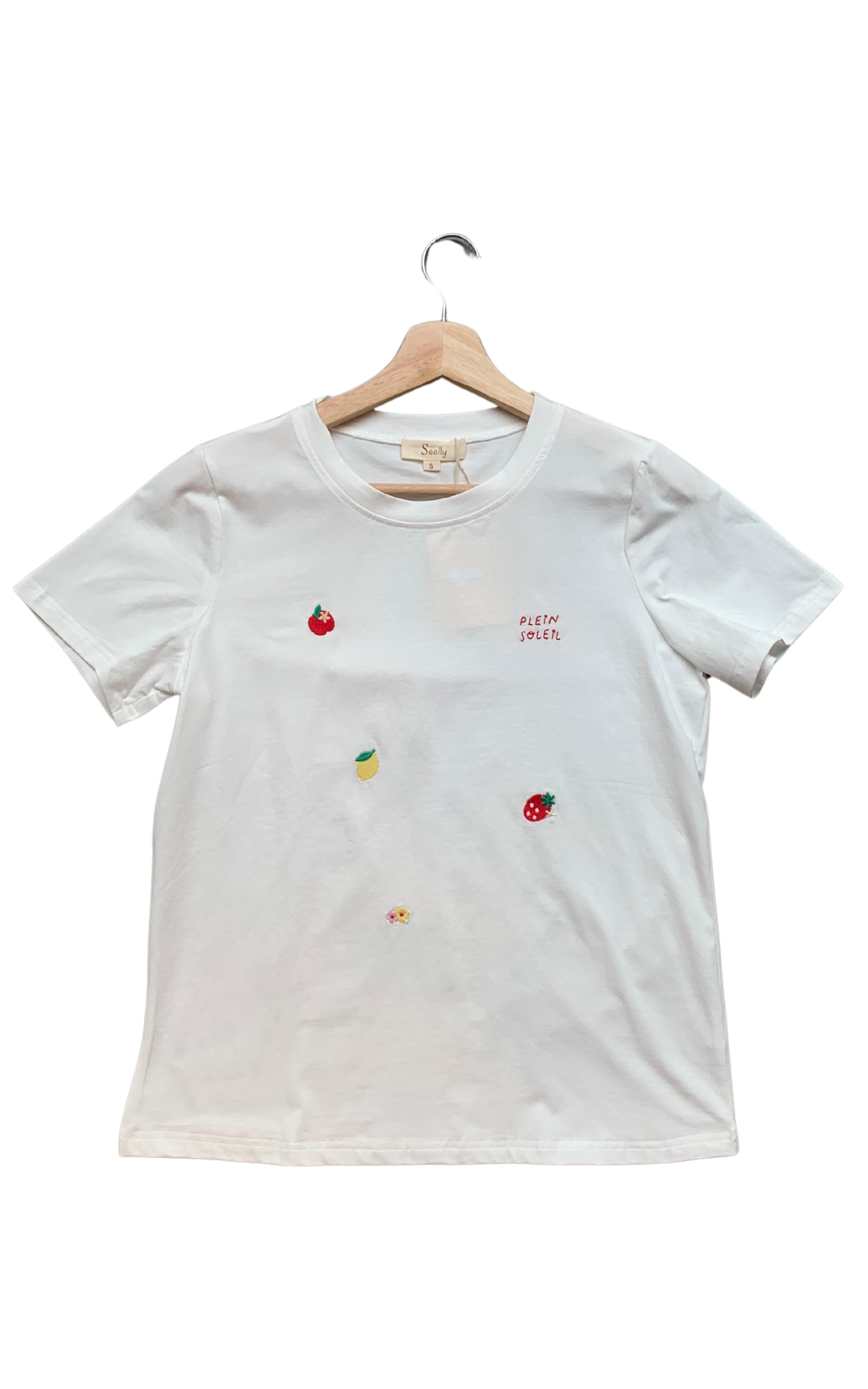 White T-shirt Plain Soleil
