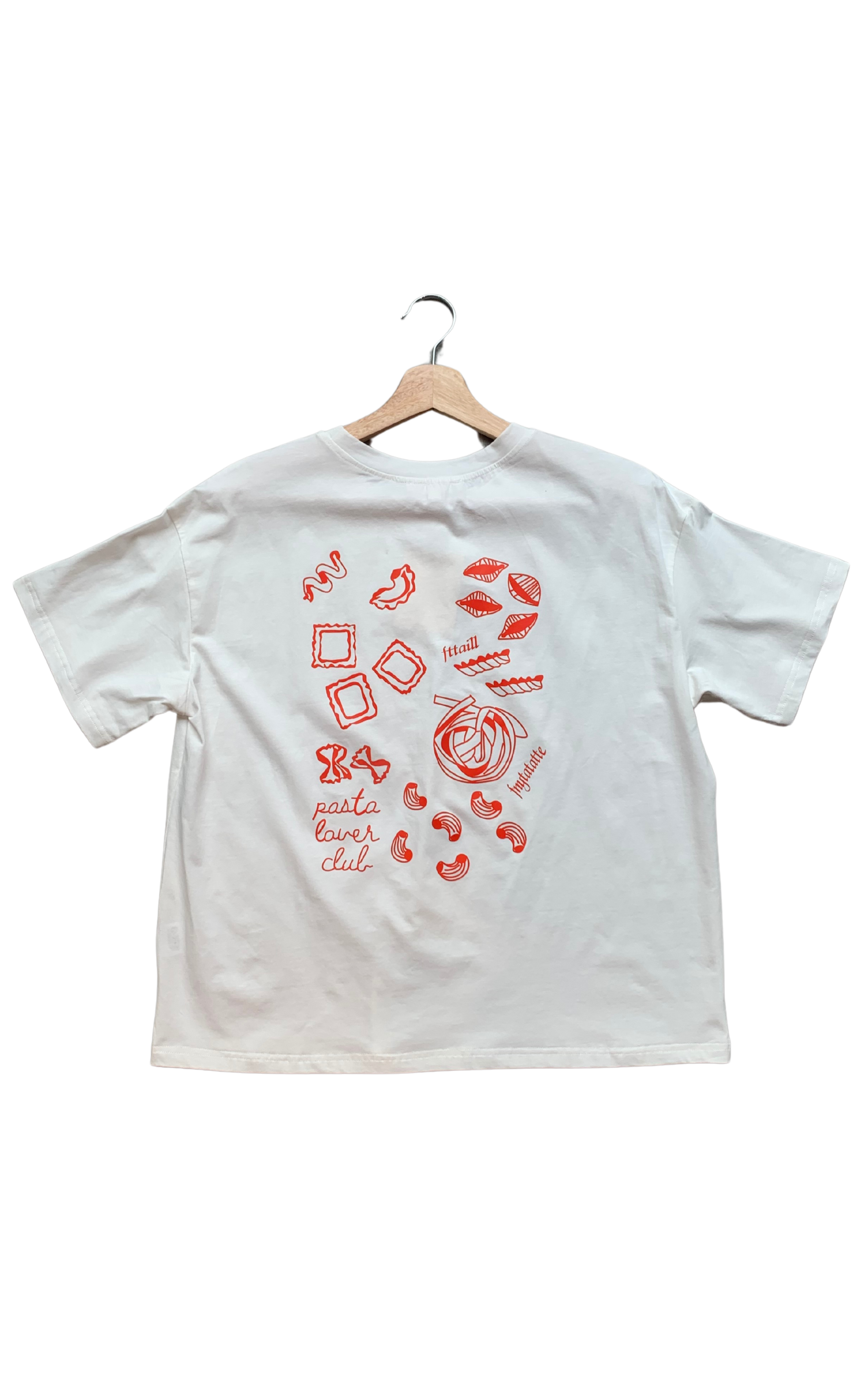 White T-shirt Pasta Lover