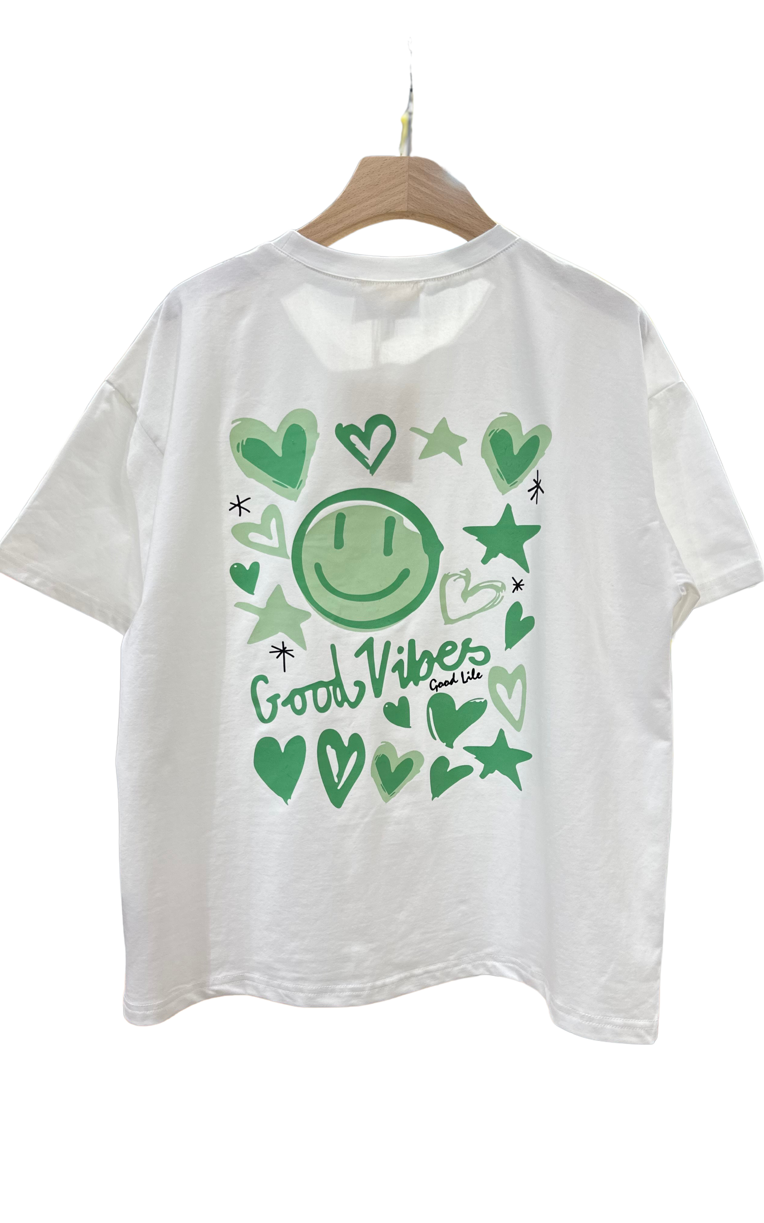 T-shirt Smiley Groen