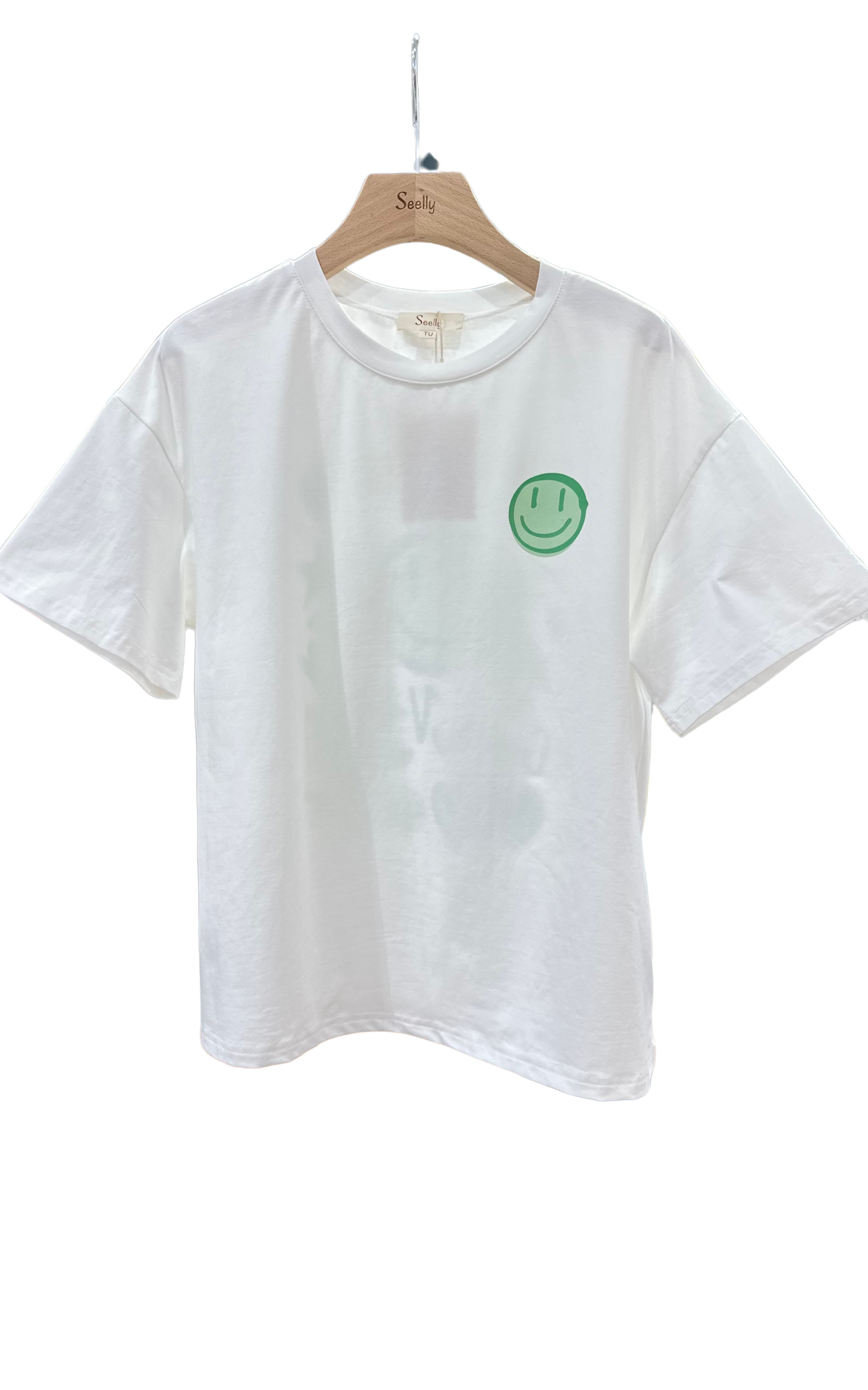 T-shirt Smiley Groen