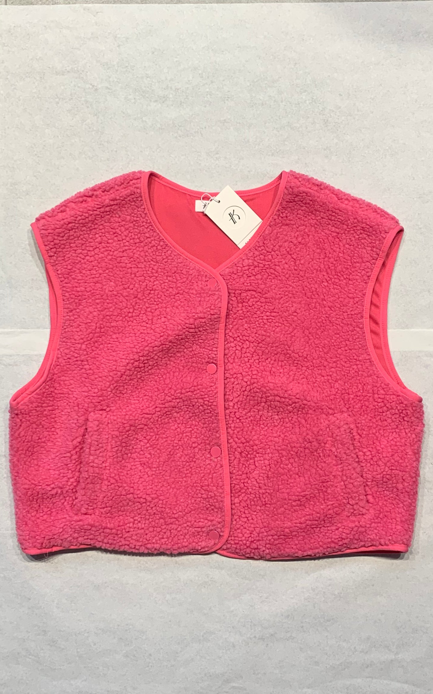 Roze Teddy Vest