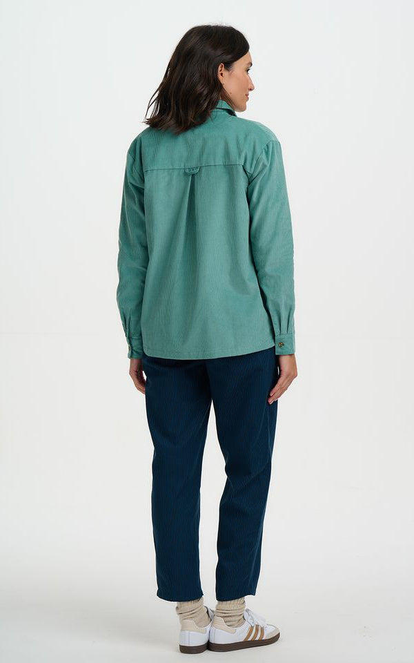 Sugarhill Brighton - Karina Overshirt Teal Cord