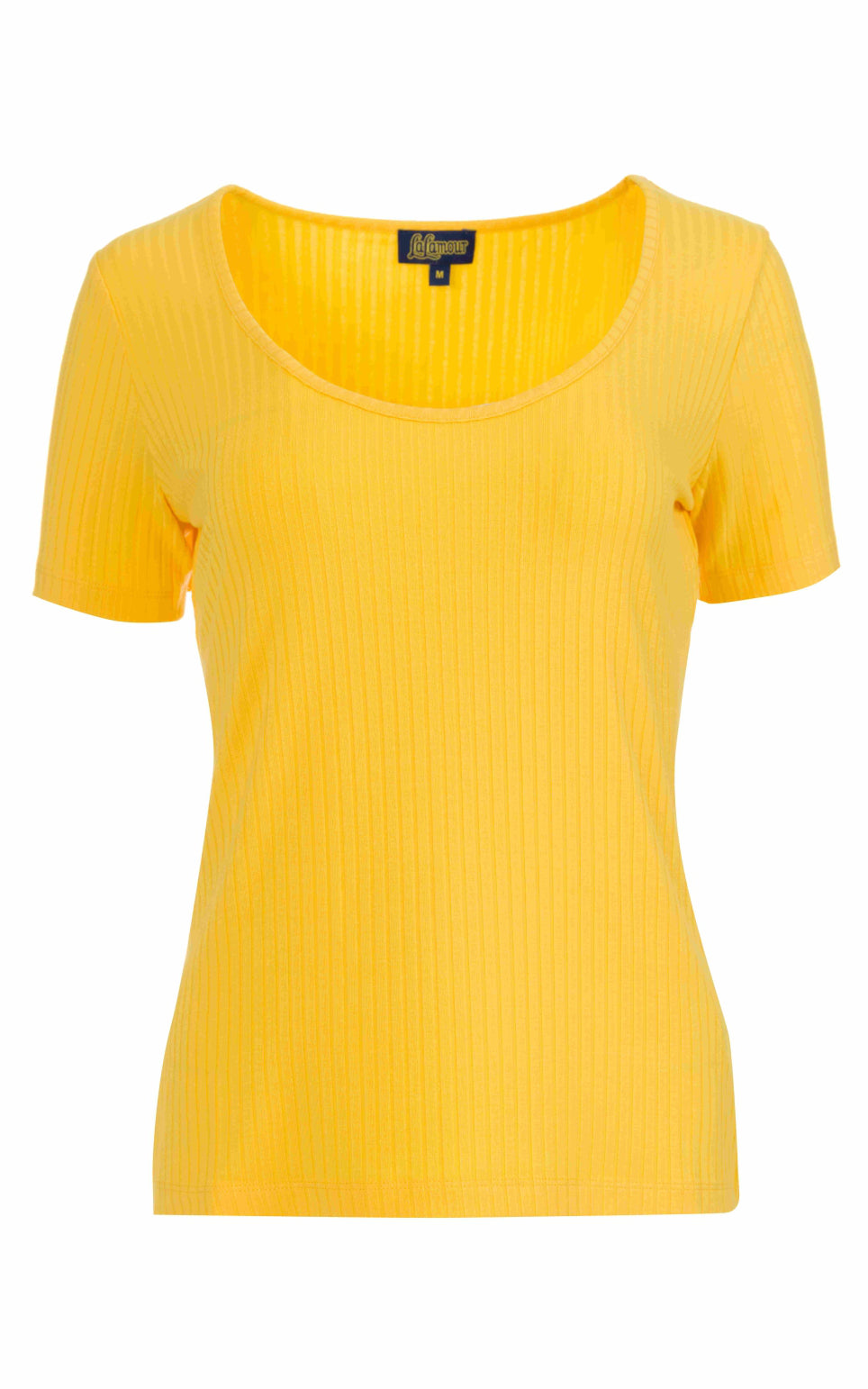 Lalamour - Ella T-shirt Short Sleeve Rib Yellow