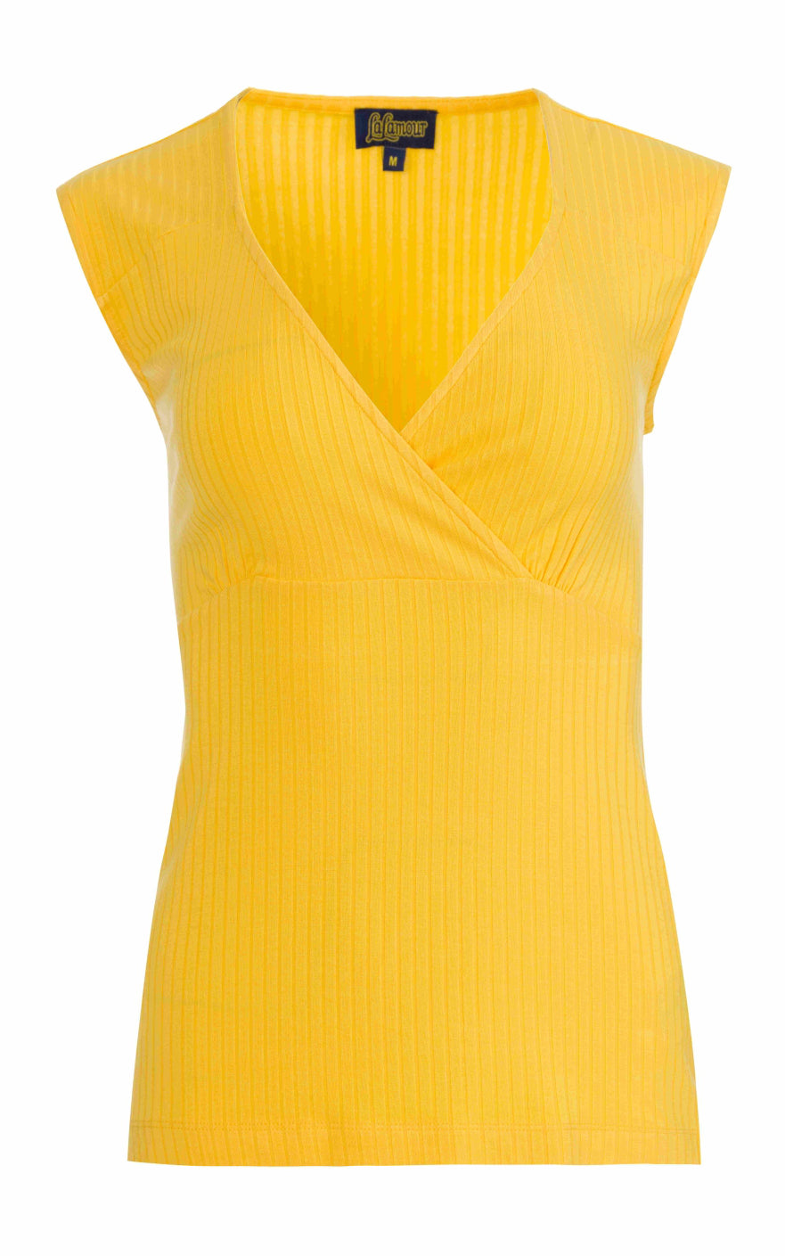 Lalamour - Monroe Top Rib Yellow