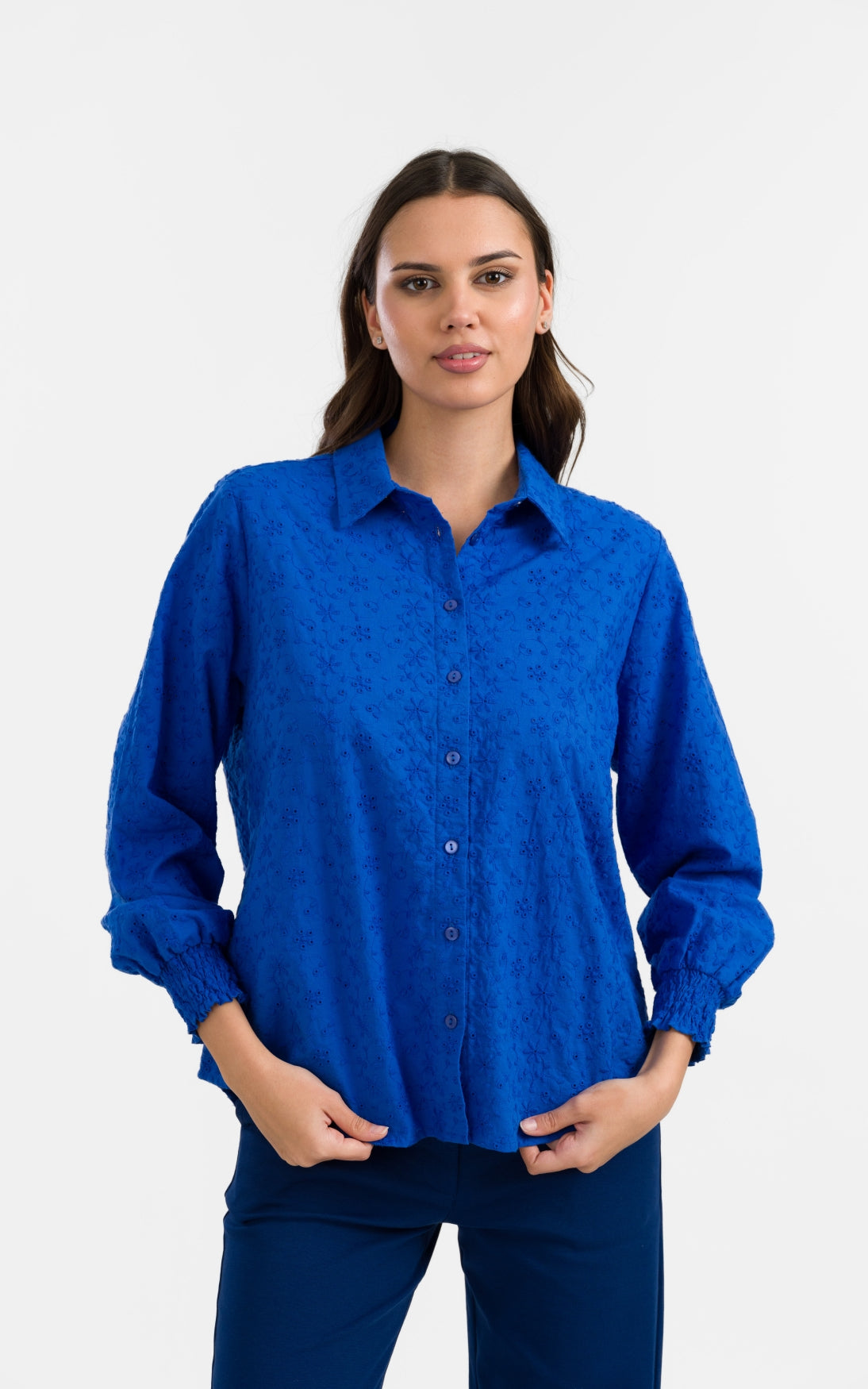 Lalamour - Amy Blouse Broidery Blue