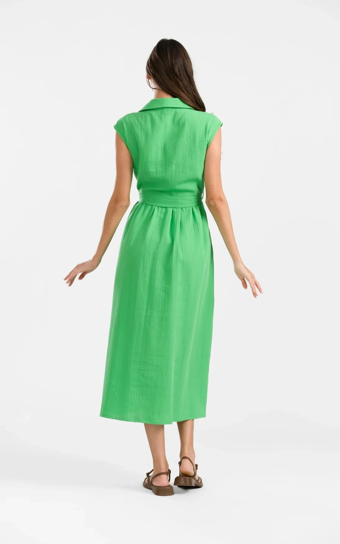 Lalamour - Nikki Dress Crinkle Green