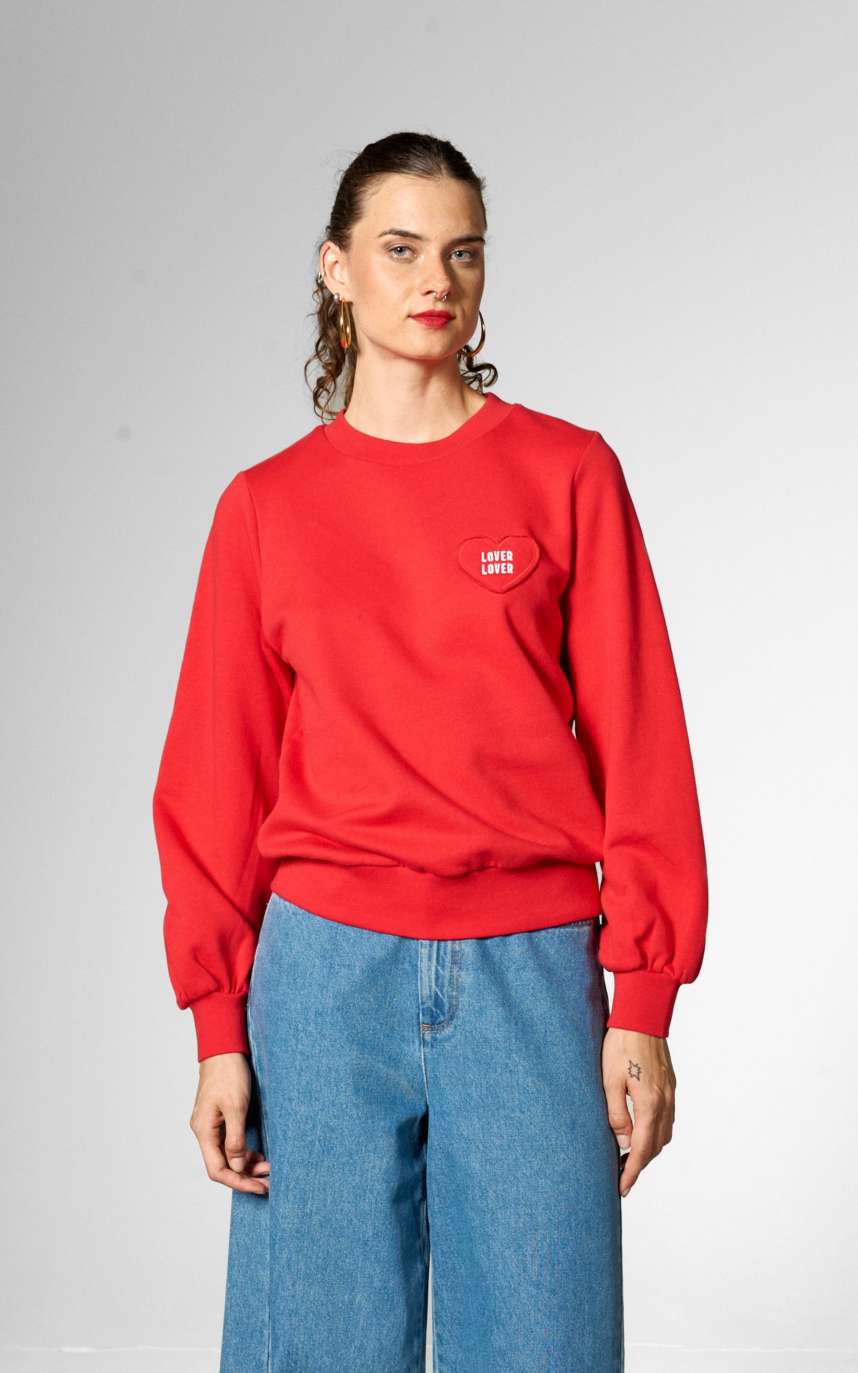 Mademoiselle YéYé - Lover Lover Sweatshirt High Risk Red