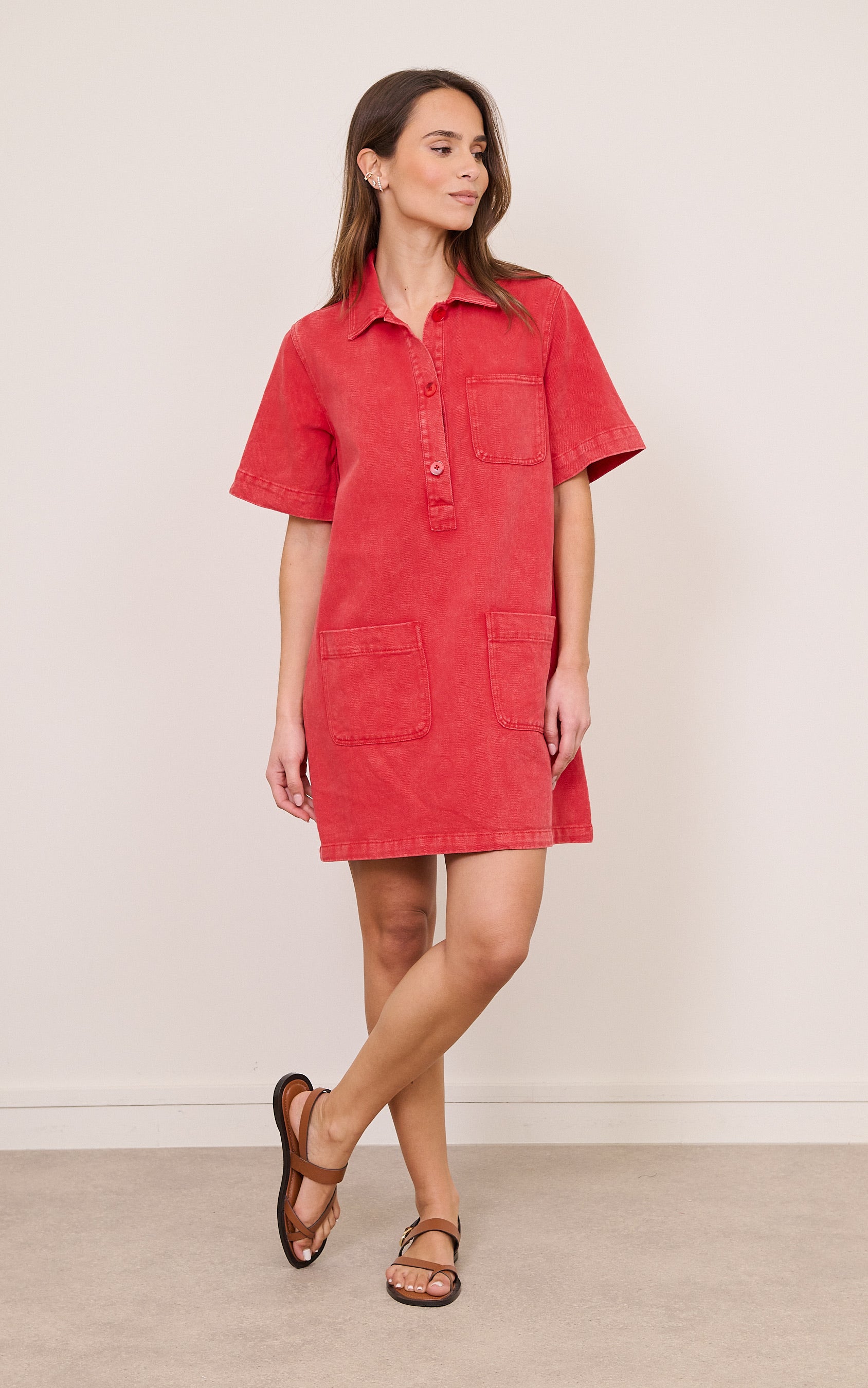 Red Dress Short Sleeve