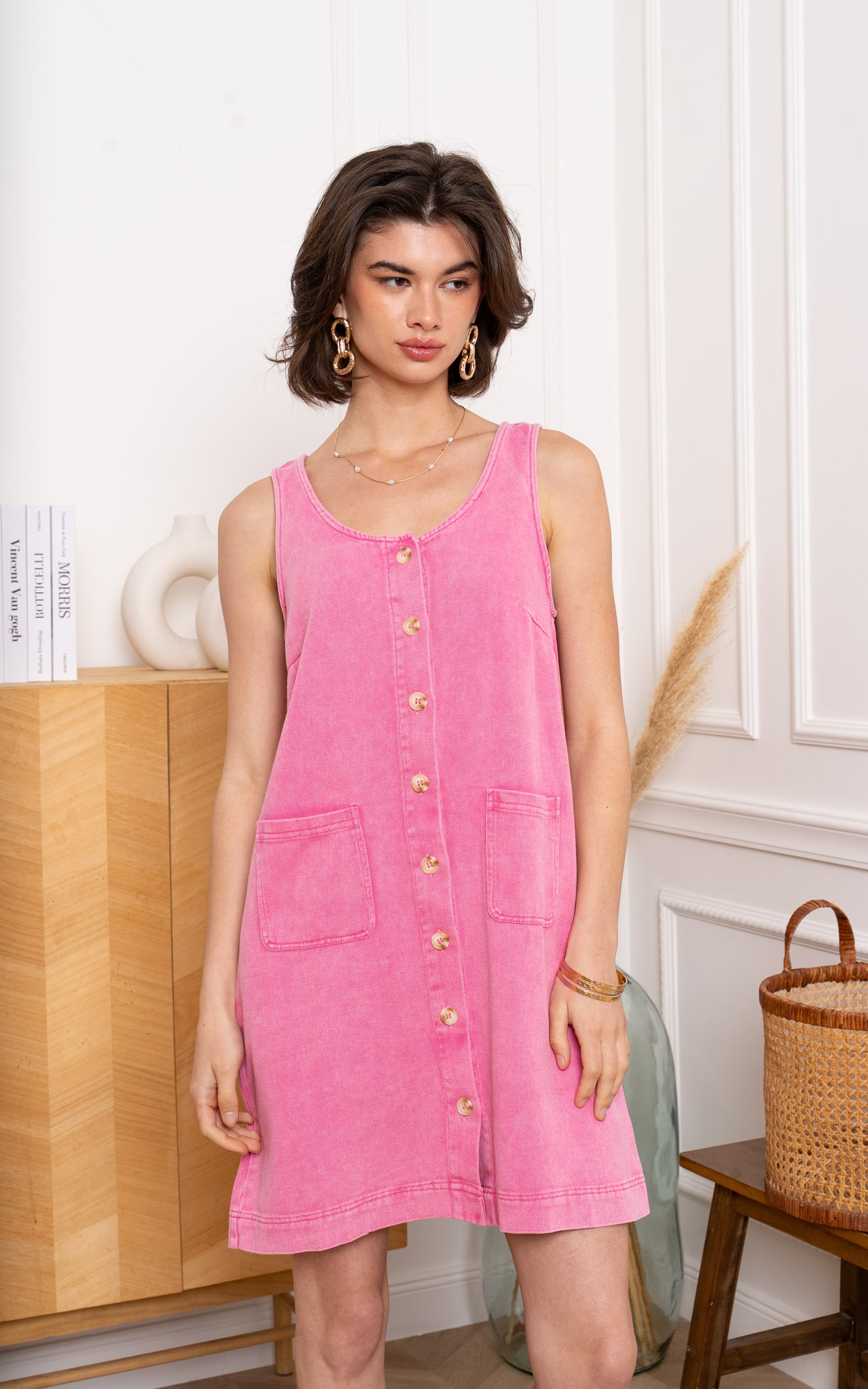 Sleeveless Dress Pink
