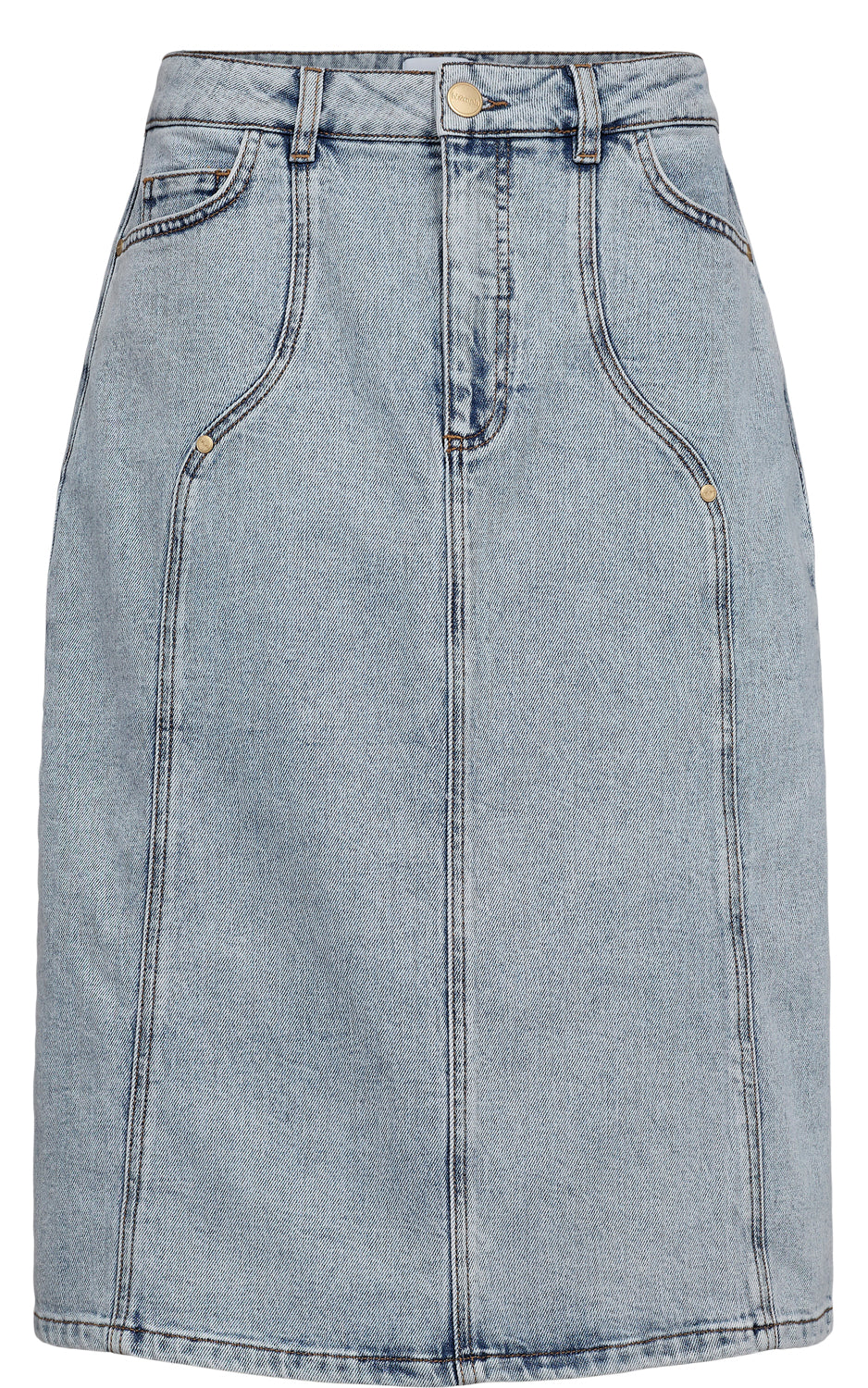 Nümph - Nutoronto Midi Skirt Light Blue Denim