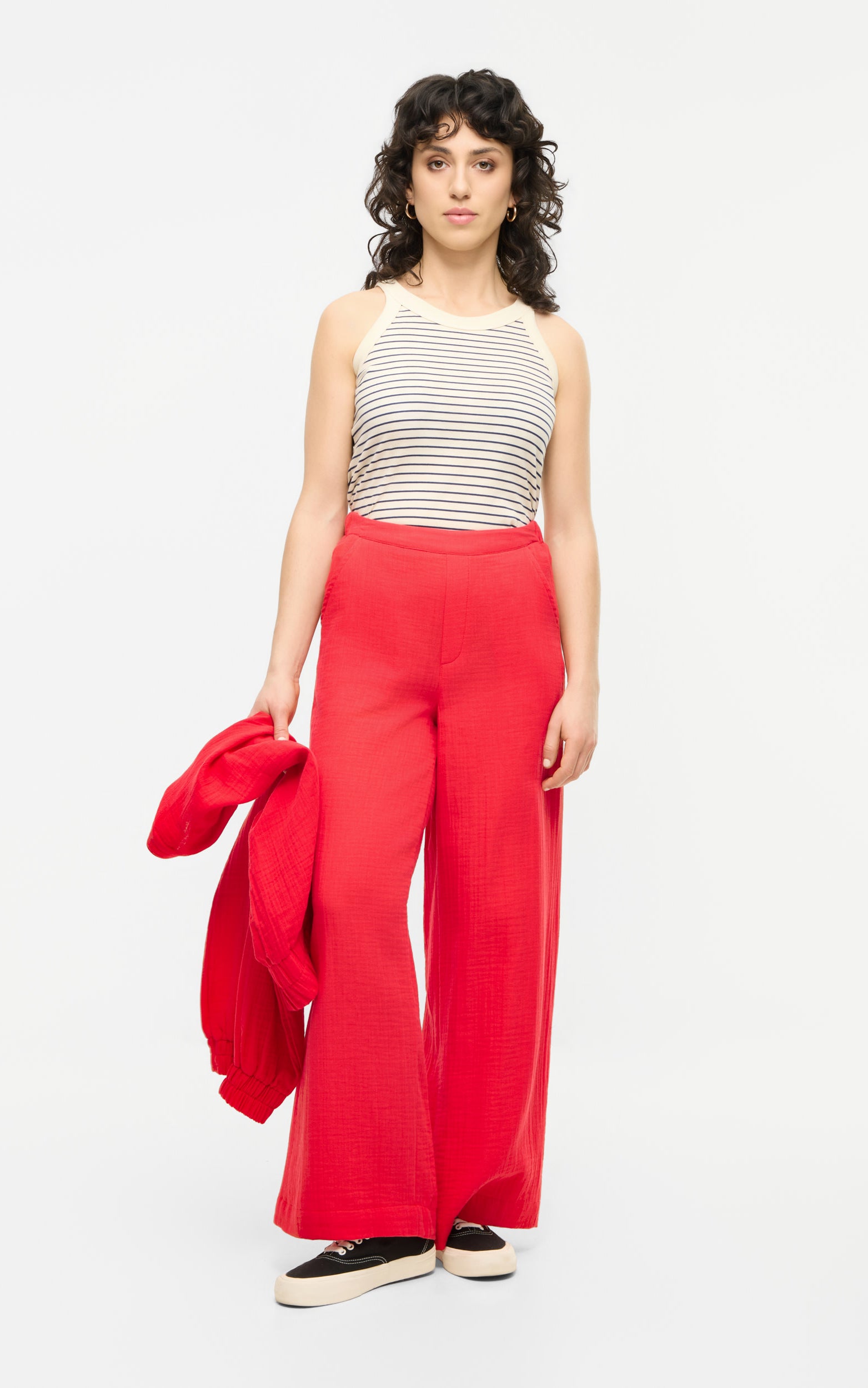 Mademoiselle YéYé - Picnic Hour Trousers Fiery Red
