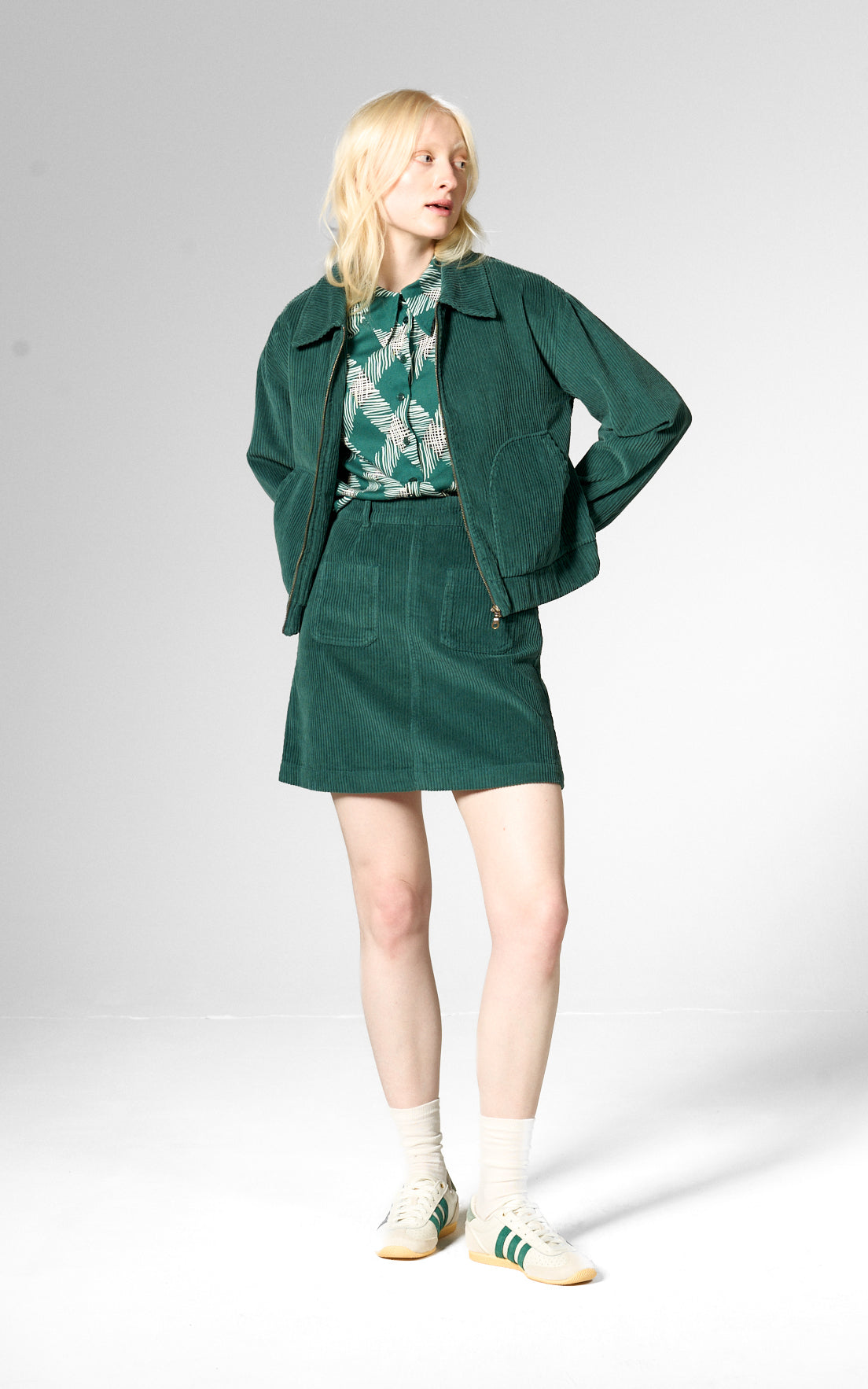 Mademoiselle YéYé - Rib N Roll Jacket Botanical Green