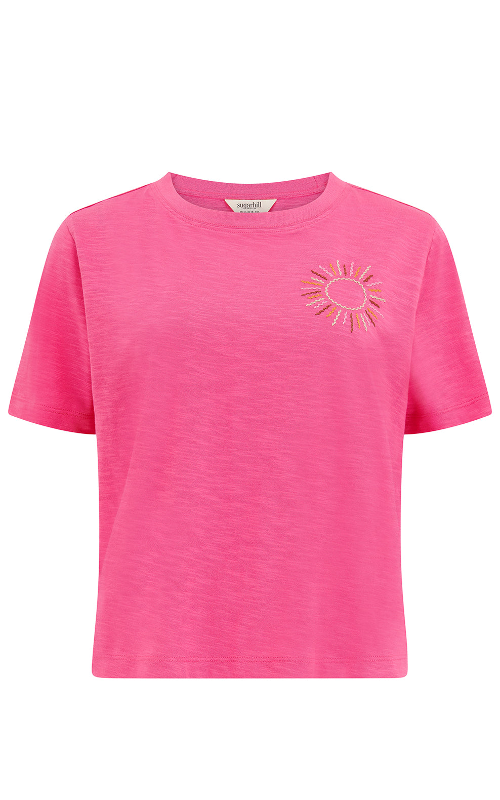 Sugarhill Brighton - Shelby Boxy T-shirt Hot Pink Sunshine
