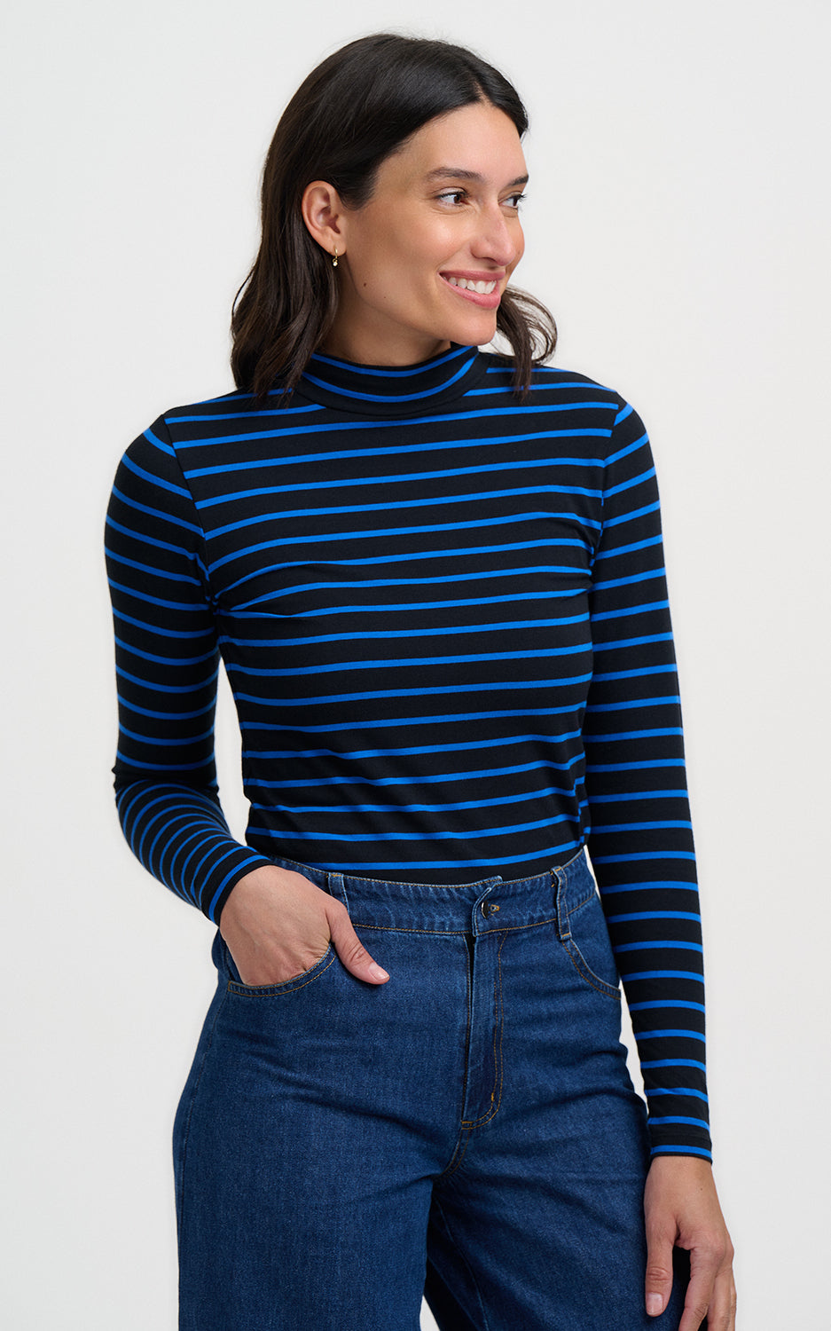 Sugarhill Brighton - Annika Turtleneck Jersey Top
