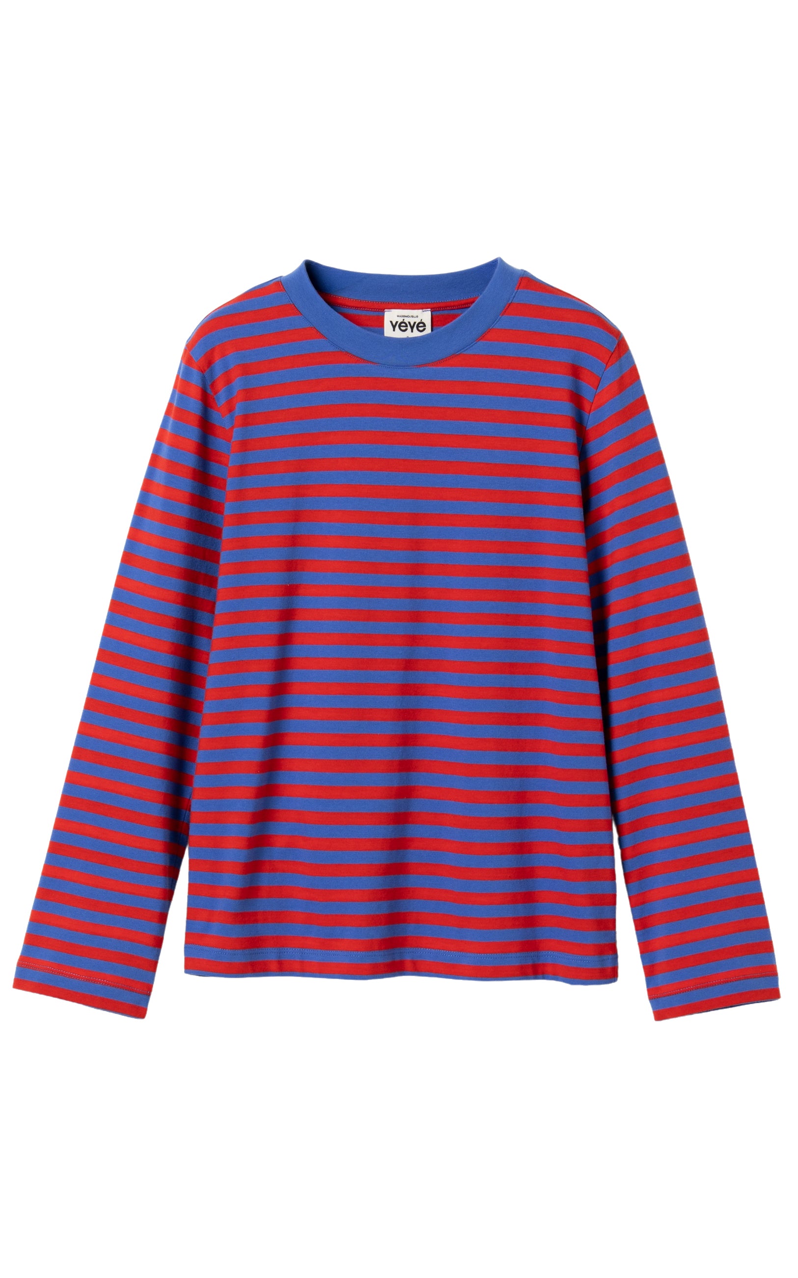Mademoiselle YéYé - The Everyday Longsleeve Mini Stripes Red Blue