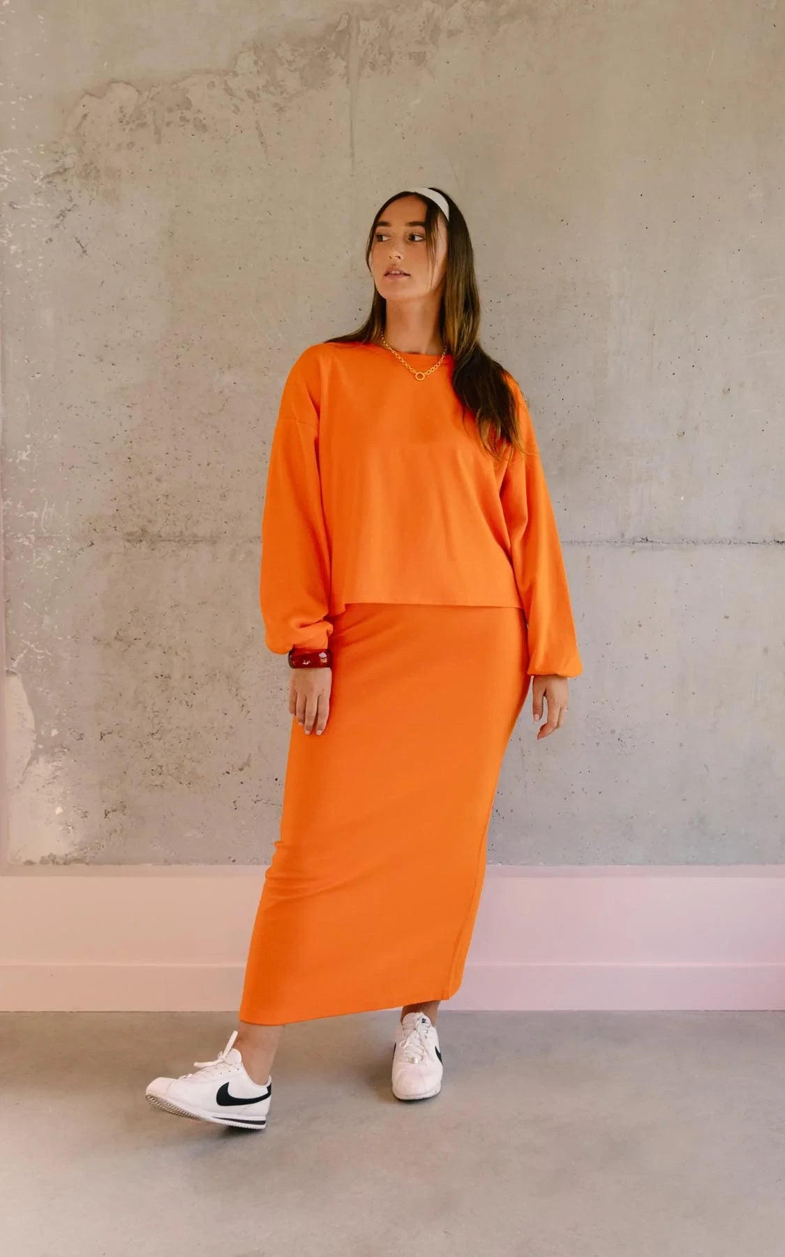 We Are Jolies - Jupe Longue Orange