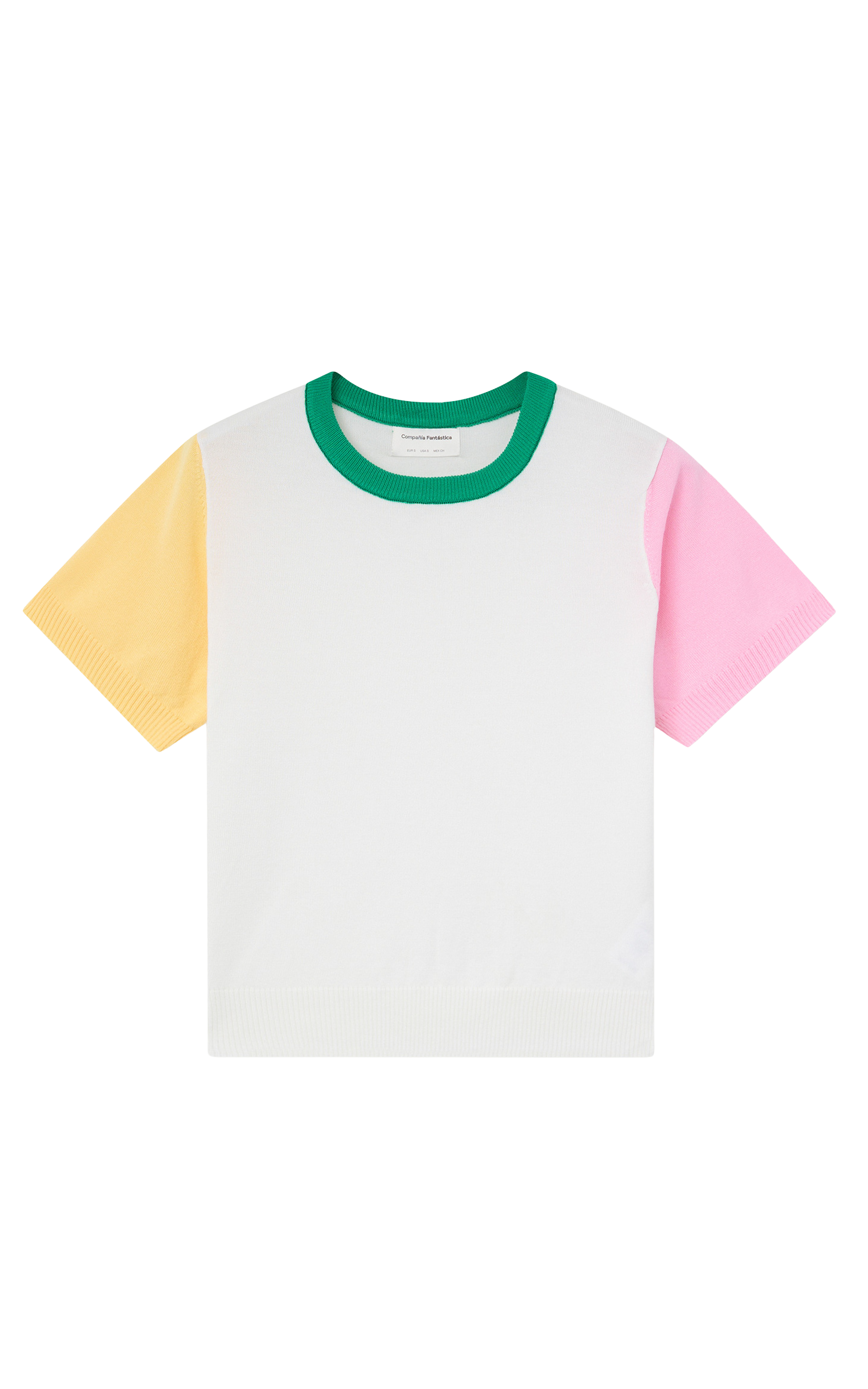 Compania Fantastica - Knit Top With Multicolored Details