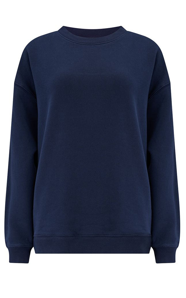 Sugarhill Brighton - Eadie Relaxed Sweatshirt Navy Midnight Magic Tiger