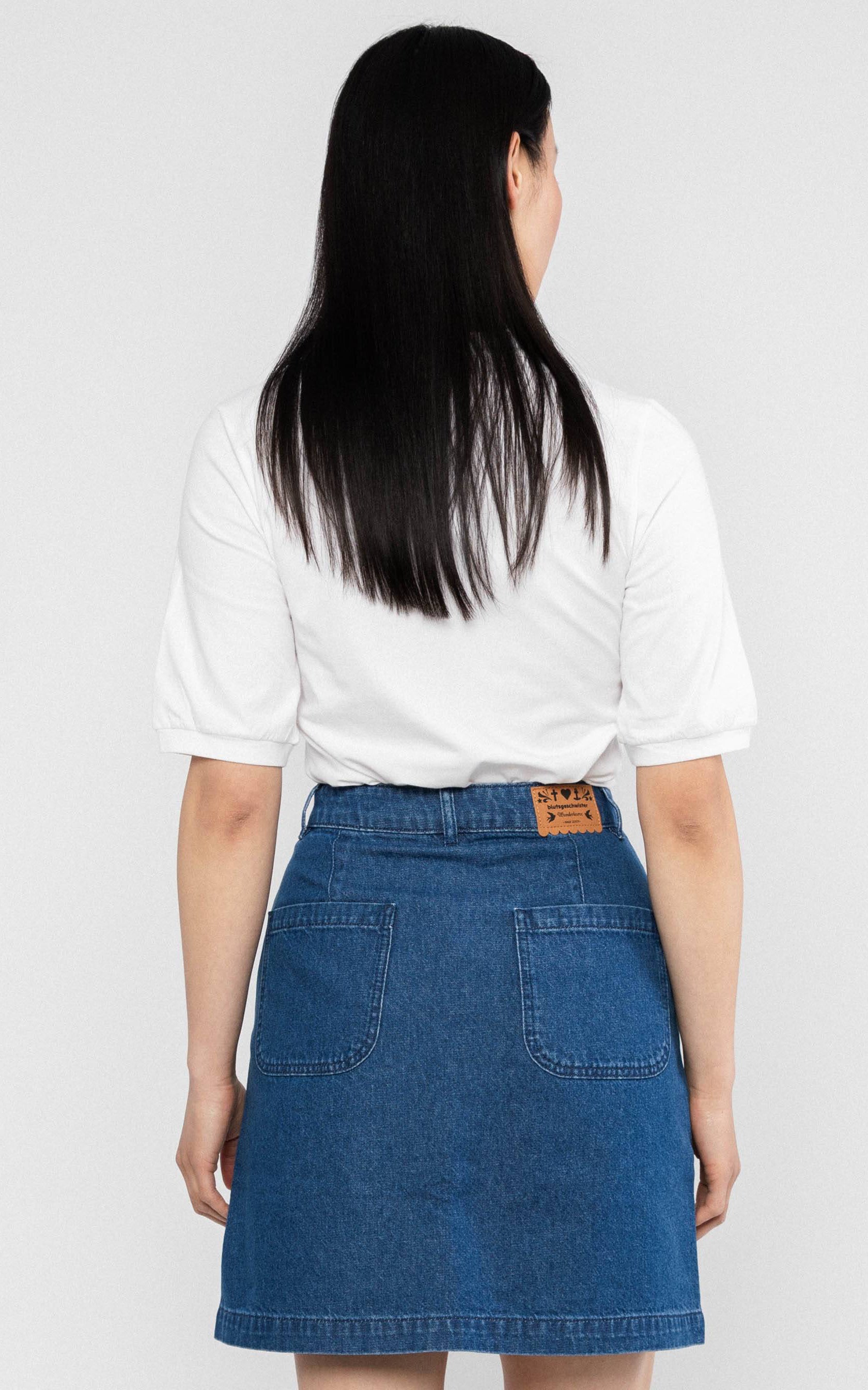 Blutsgeschwister - Denim Skirt Coquetry Charm Ocean Indigo Denim