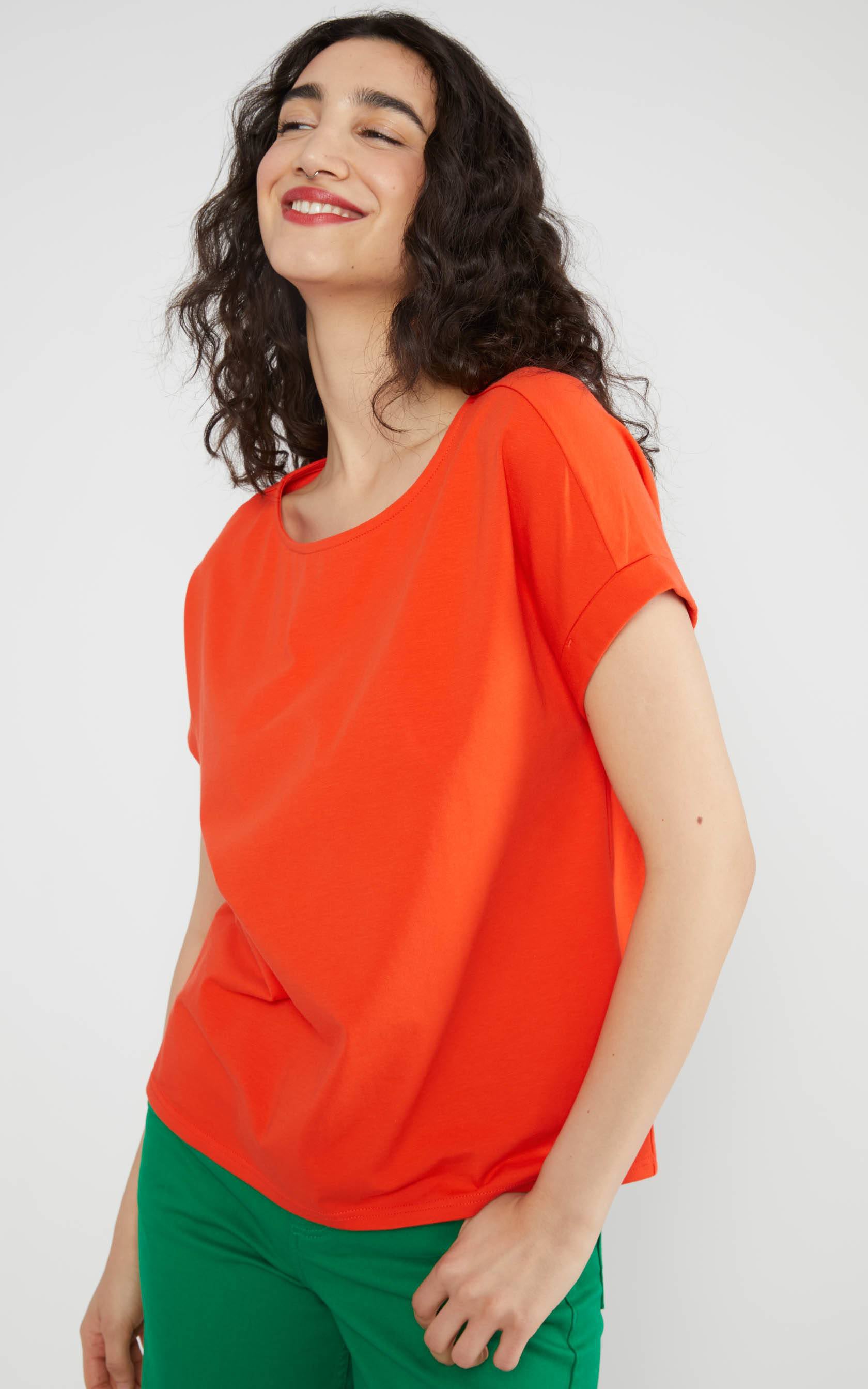 Blutsgeschwister - Glow and Grow Jersey Top Everything In Vermilion Red