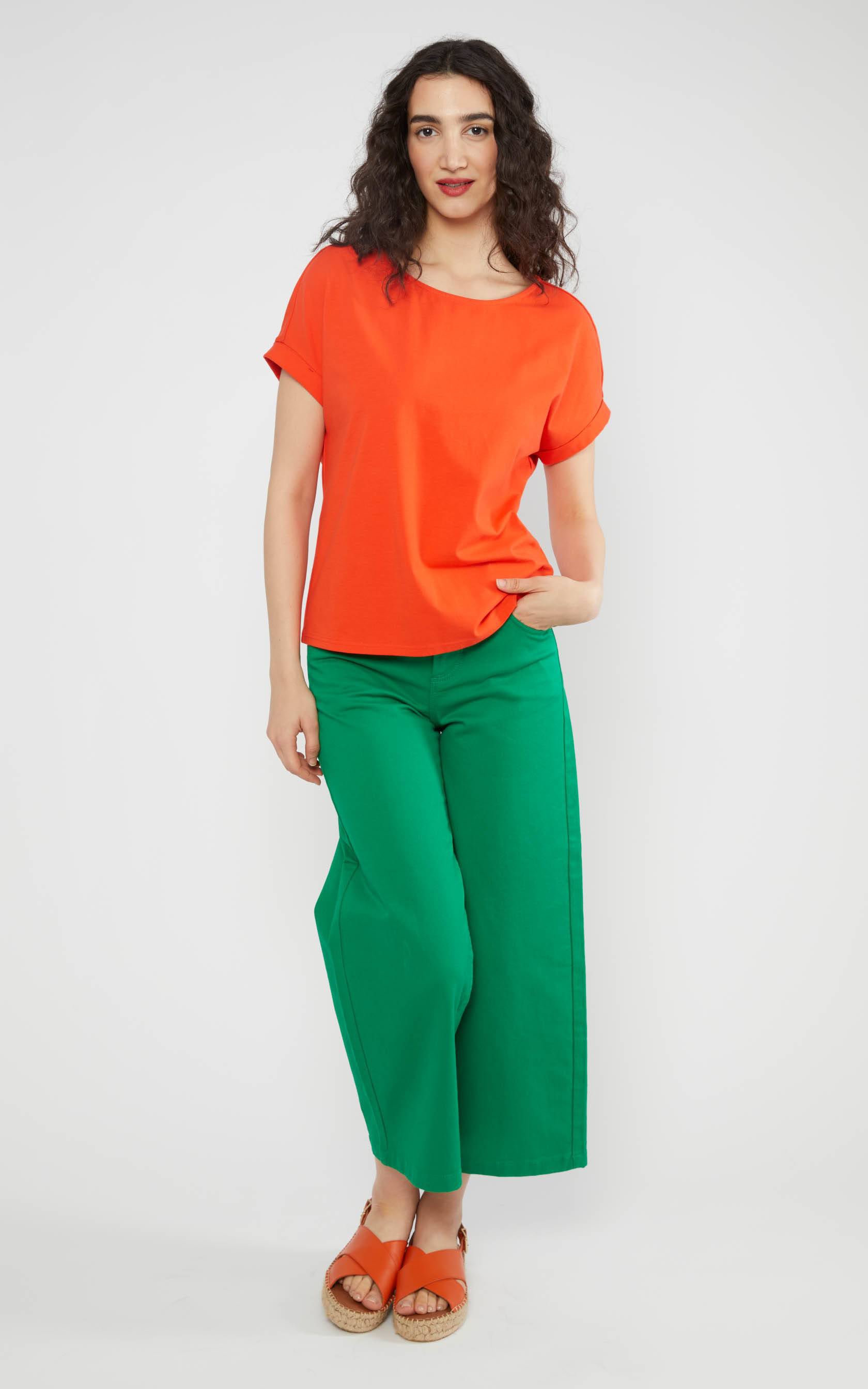 Blutsgeschwister - Glow and Grow Jersey Top Everything In Vermilion Red