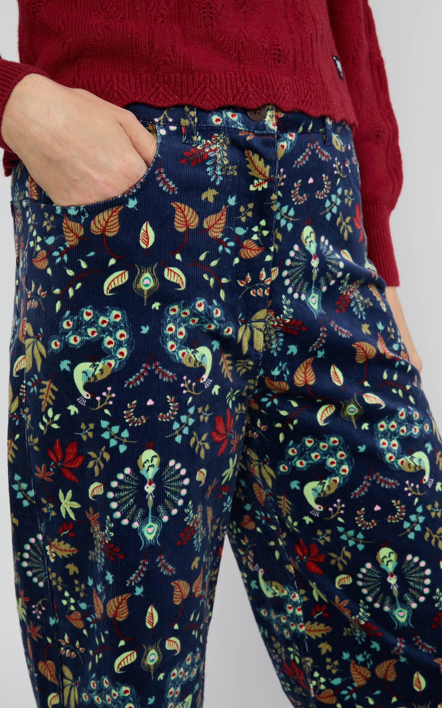 Blutsgeschwister - High Waist Marlotte Maze Of Peacocks