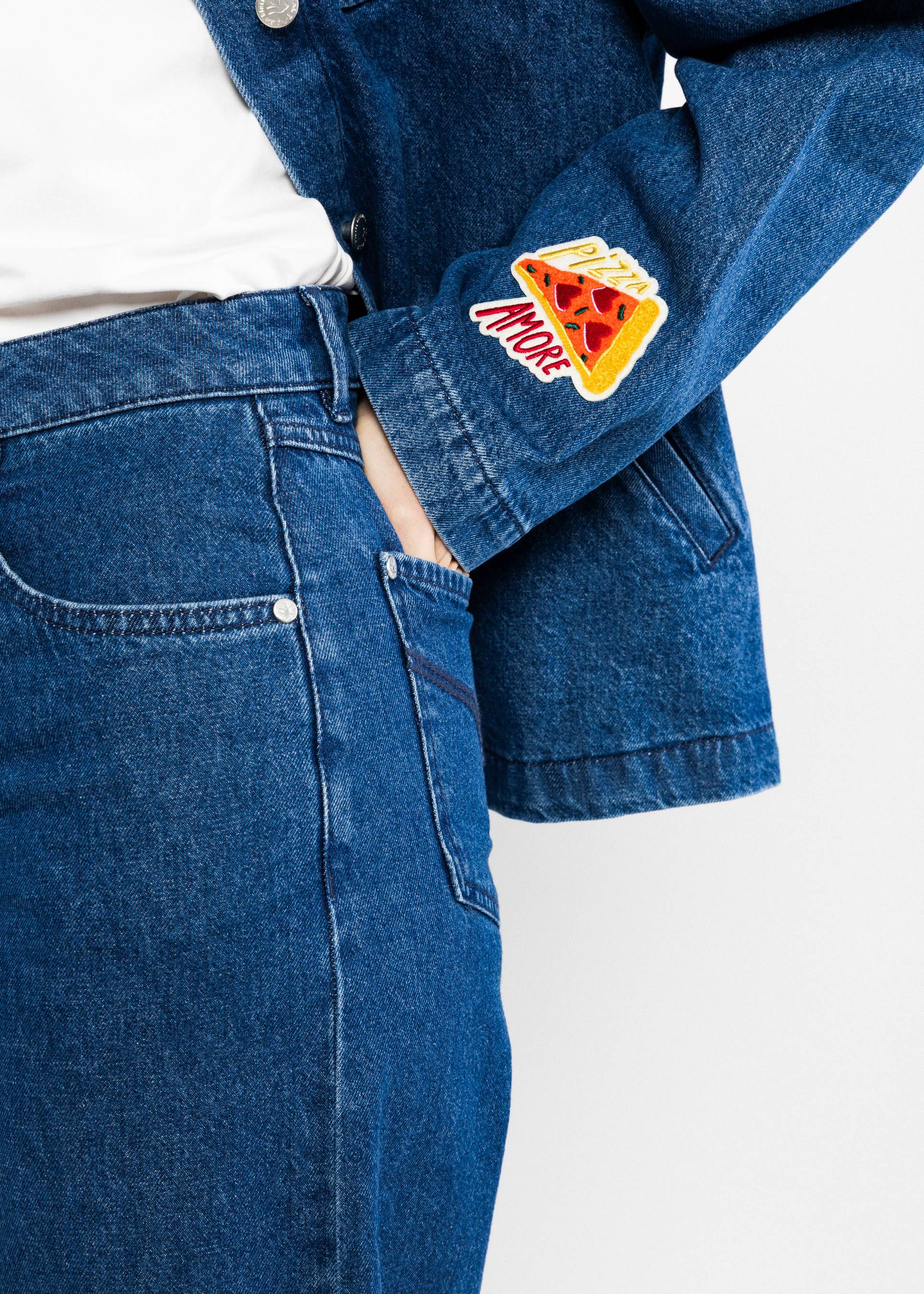 Blutsgeschwister - Shacket Love Shack Ocean Indigo Denim Embroidery