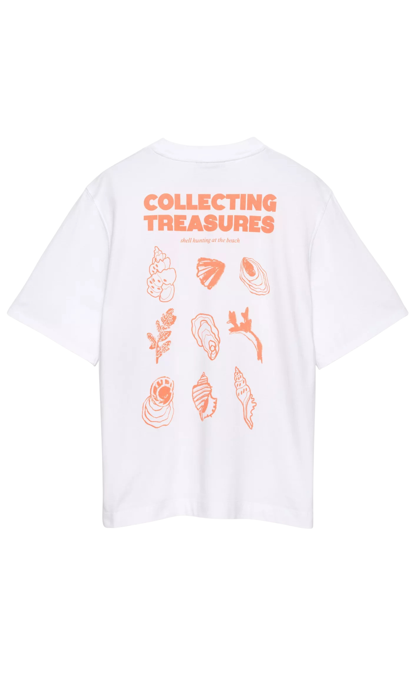 Saria T-shirt White Dark