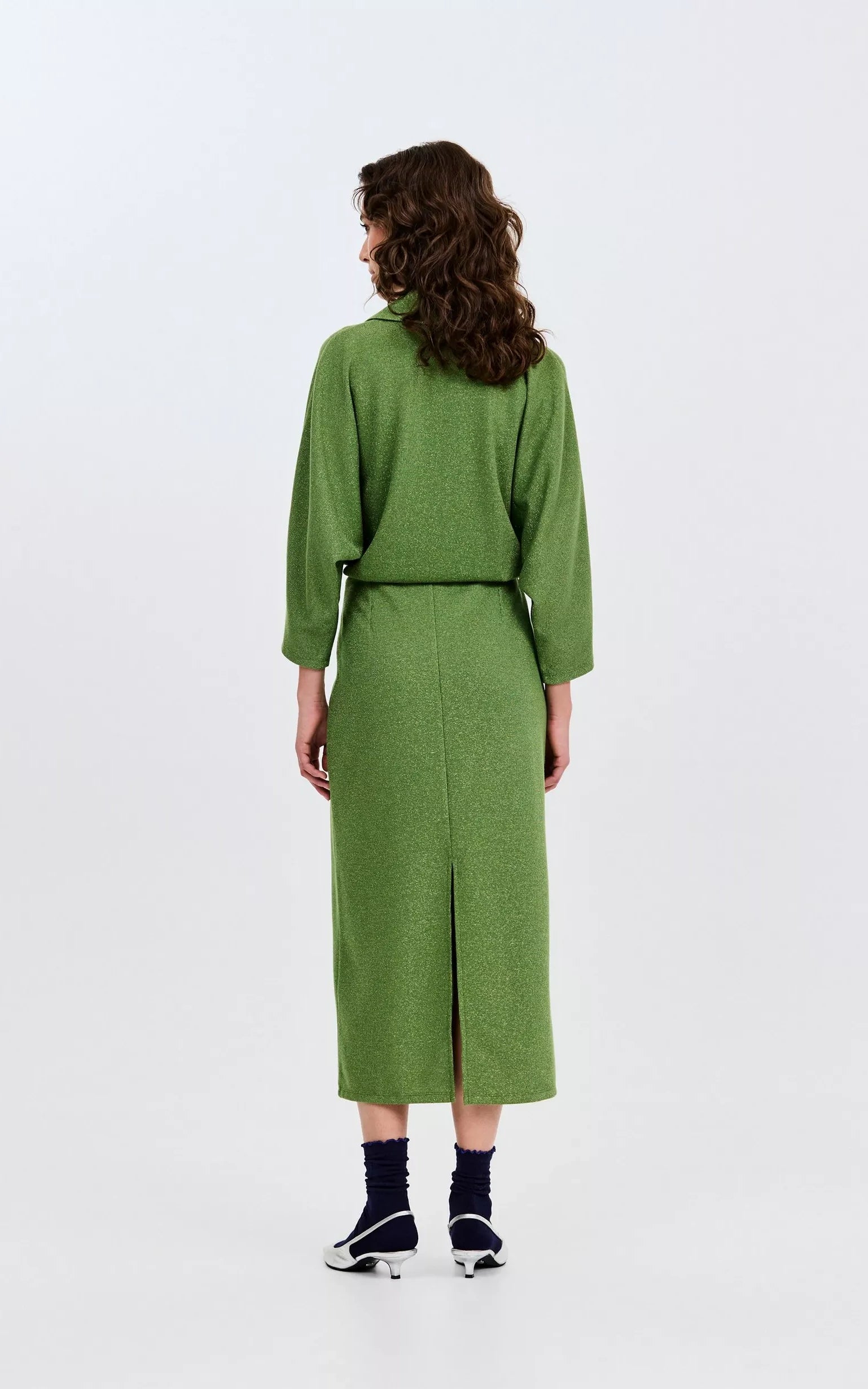 CKS - Davinia Midi Jurk Khaki