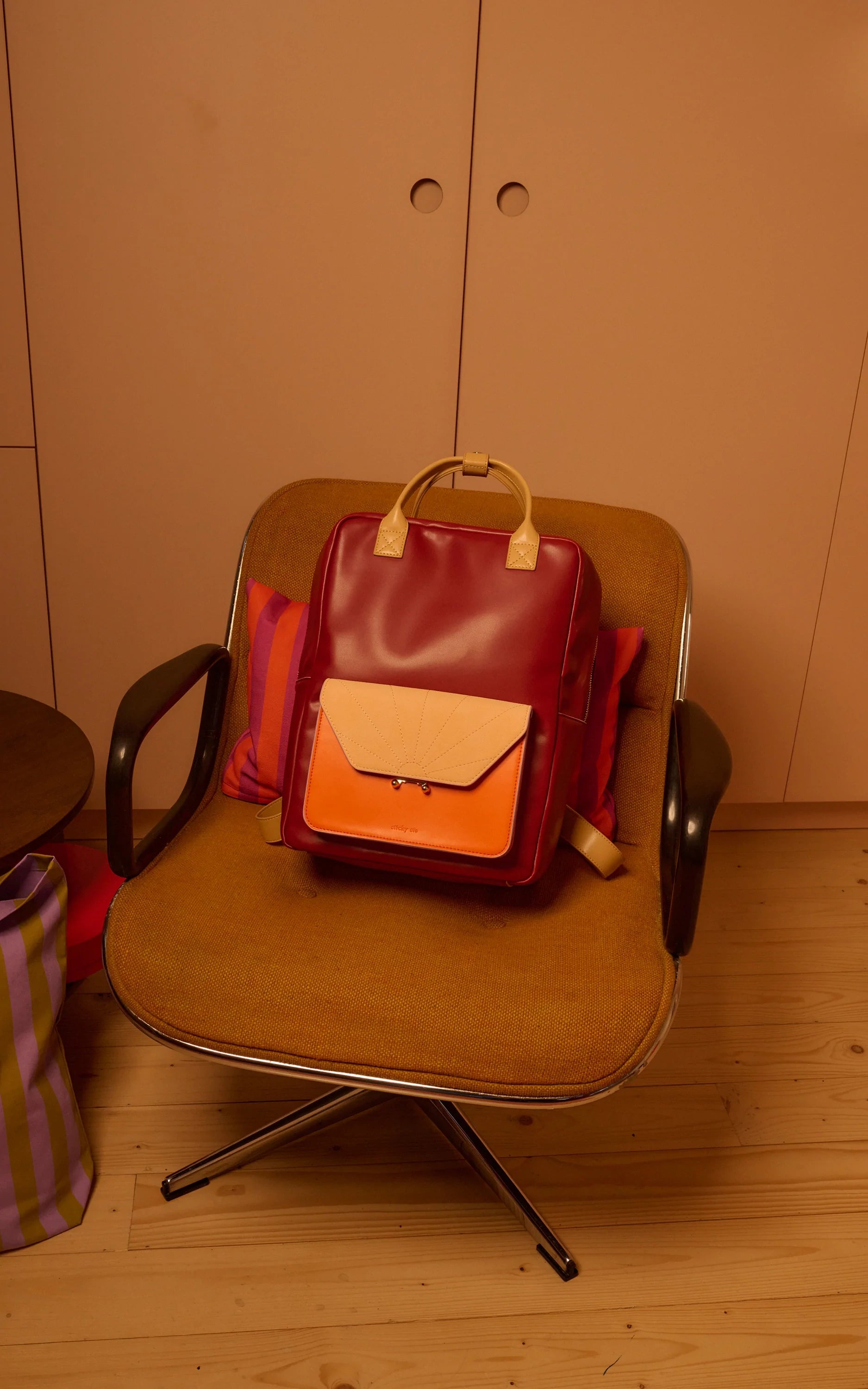 Sticky Sis - Backpack Il Sole Colore Cherry Red + Arancia Orange + Vanilla Gelato