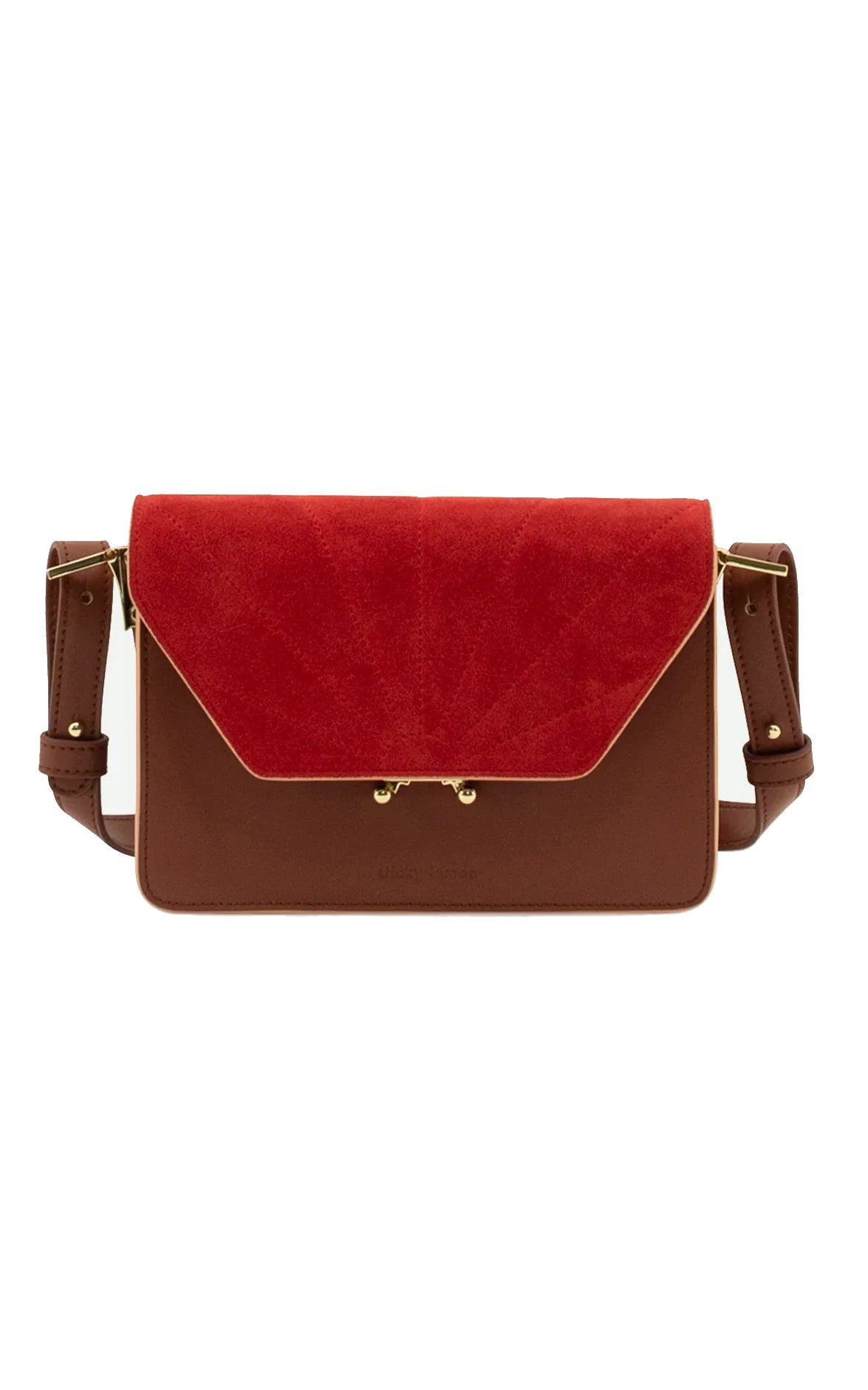 Sticky Sis - Shoulder Bag Colore Faded Burgundy + Poppy Red