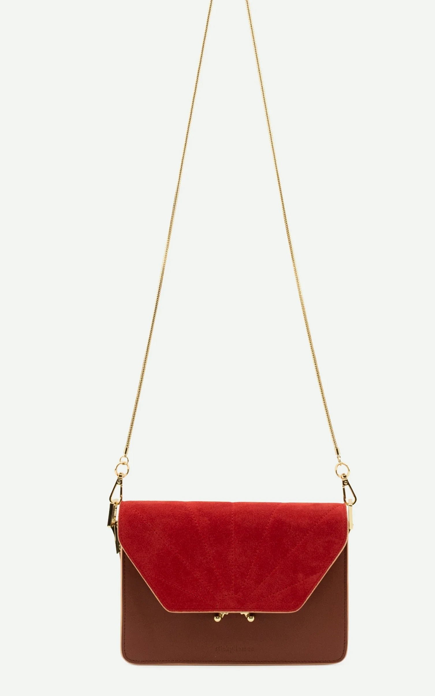 Sticky Sis - Shoulder Bag Colore Faded Burgundy + Poppy Red