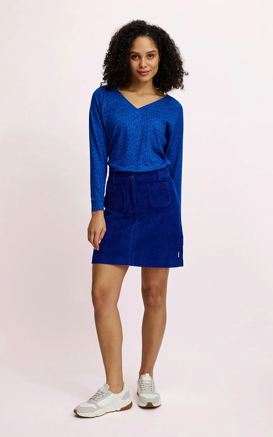 Tranquillo - Corduroy Mini Skirt Ink