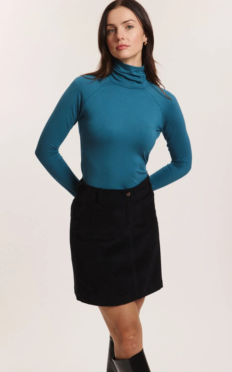 Tranquillo - Brunii Corduroy Skirt Black