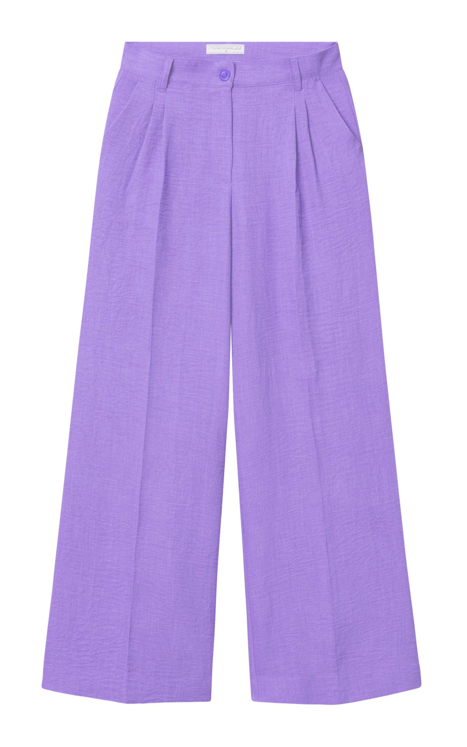 Mademoiselle YéYé - Tropical Afternoon Trousers Lilac