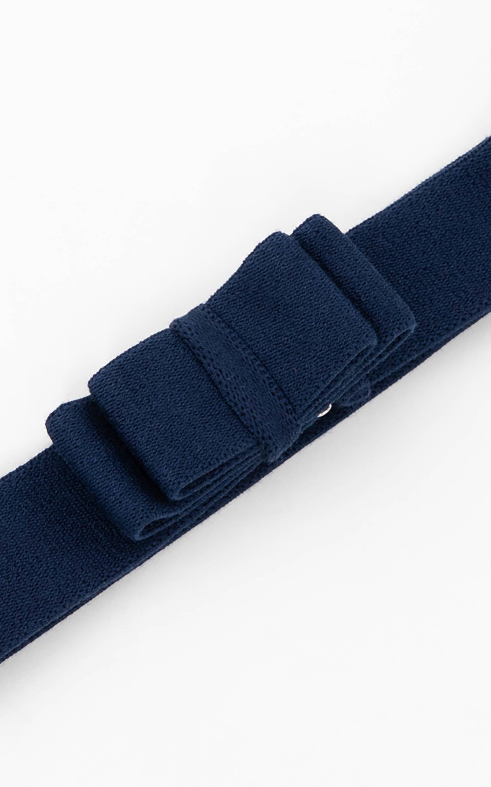Belt Fantastic Elastic Bow Blue