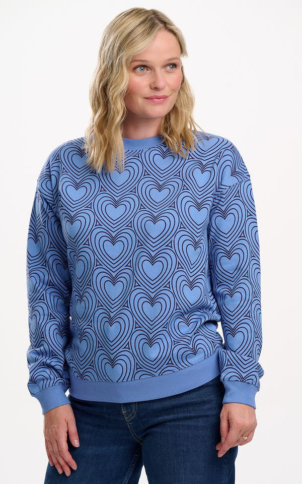 Sugarhill - Noah Sweatshirt Blue Heart Explosion