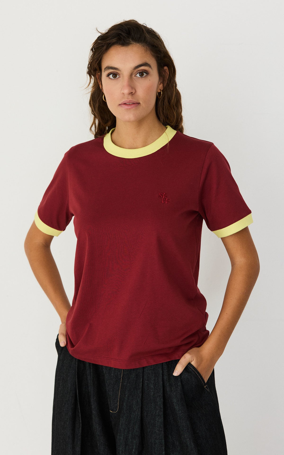 Neskur T-shirt Burgundy