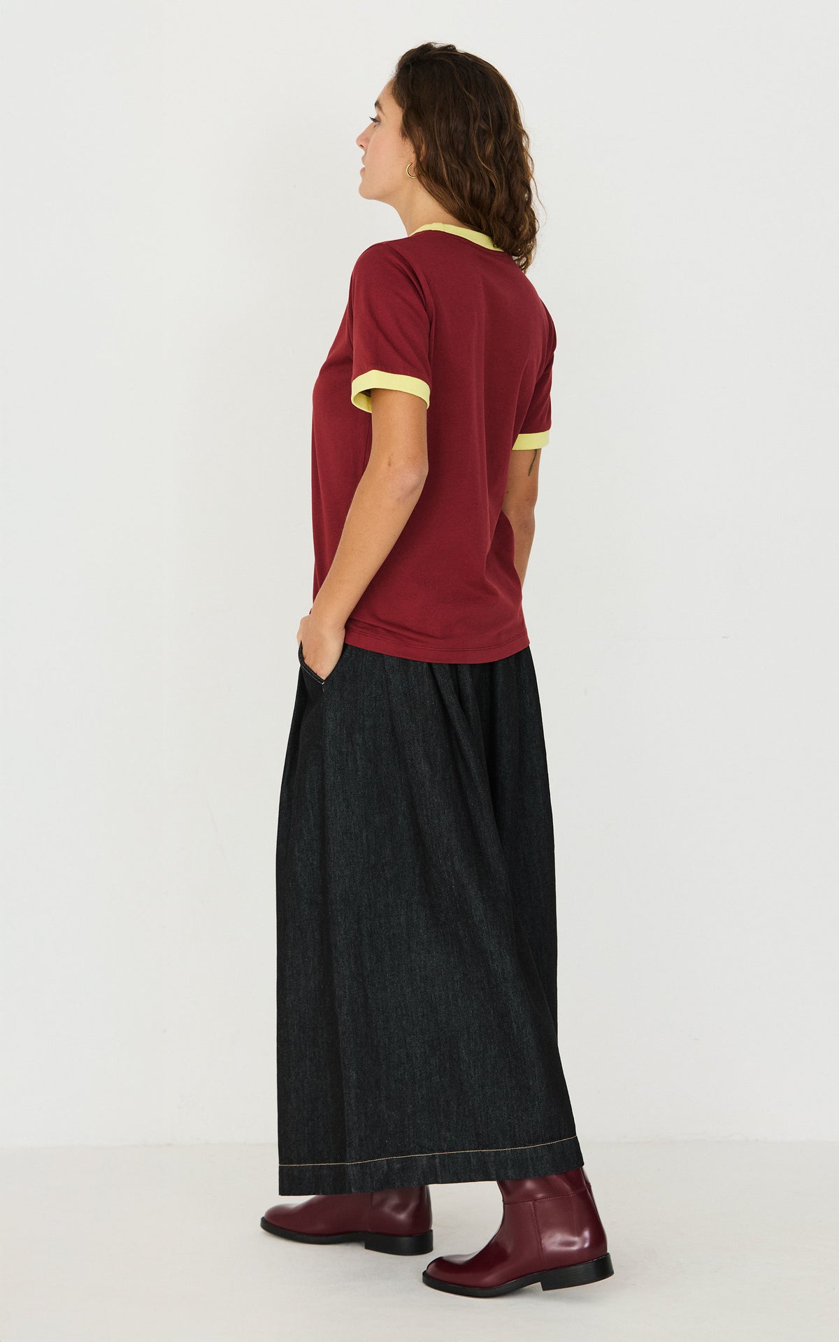 Neskur T-shirt Burgundy